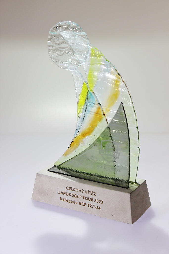 skleněné trofejeVítězné trofeje pro Lapos Golftour